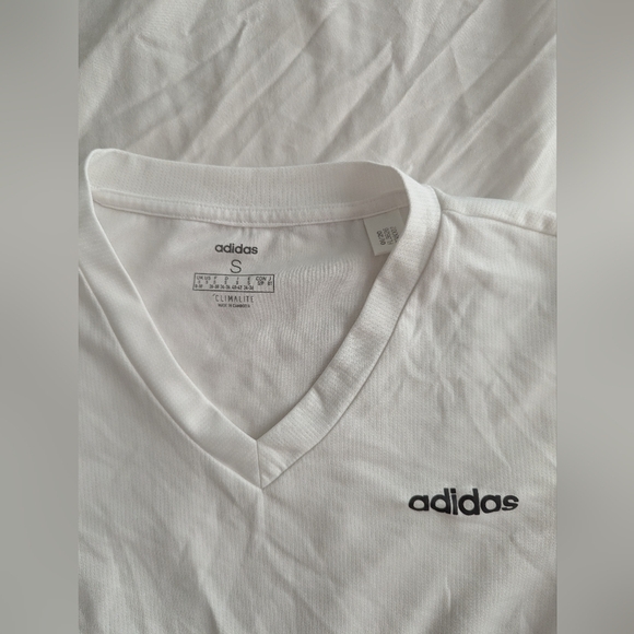 Adidas White Athletic Jersey Shirt - Picture 2 of 2